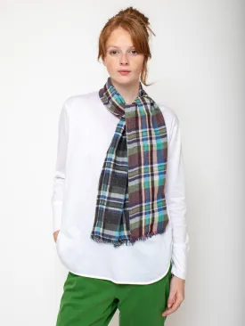 Tubular Check Scarf