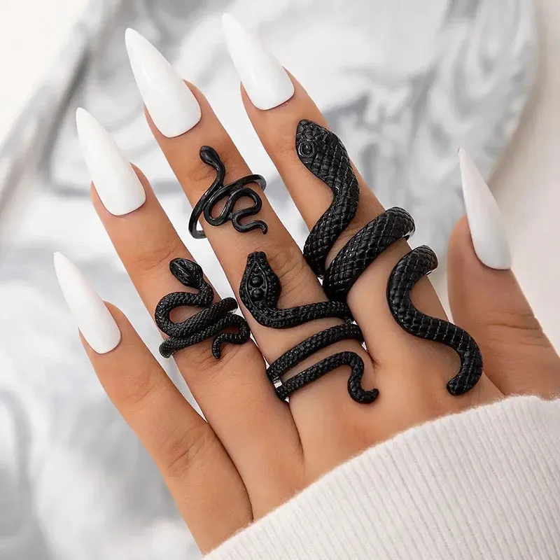 Vintage Snake Knuckle Rings