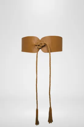 Waist Tie Belt With Tassel By Origen